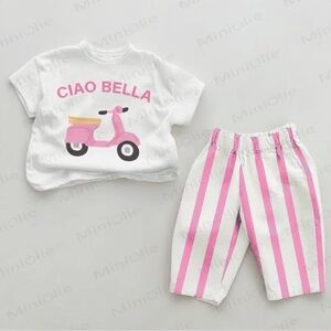 Ciao Bella Pink and White Kids Set